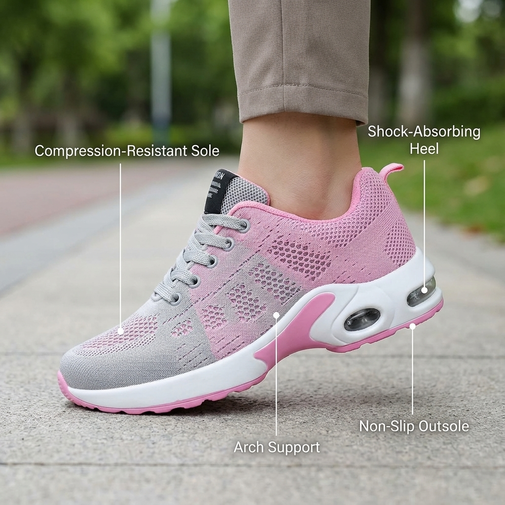 Orthora™ Pro – 12-Hour Shift Shoes for All-Day Foot, Knee & Back Pain Relief (BOGO)