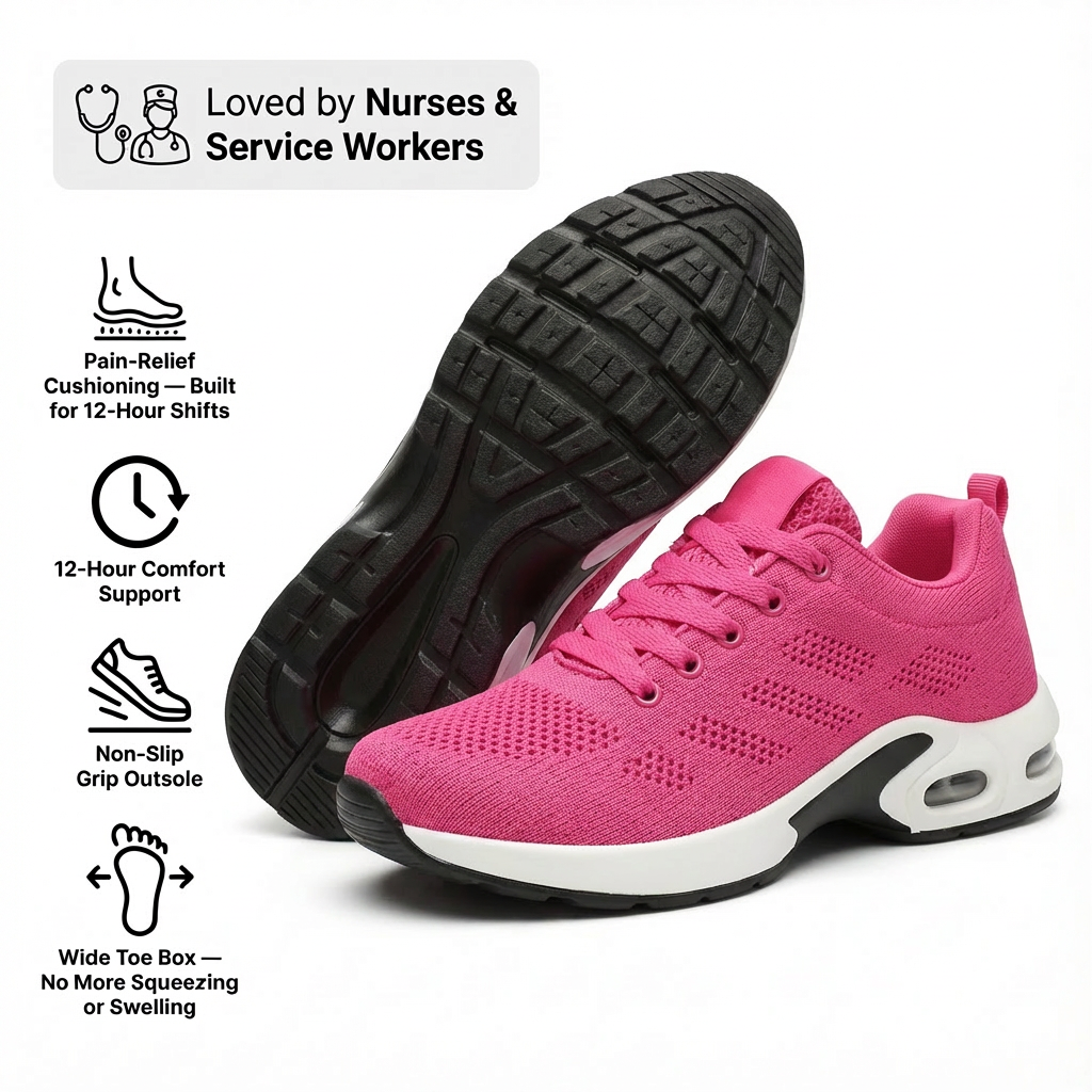 Orthora™ Pro – 12-Hour Shift Shoes for All-Day Foot, Knee & Back Pain Relief (BOGO)