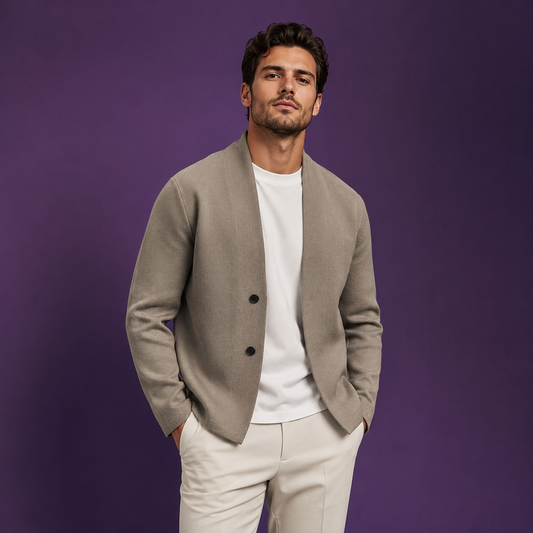 Classic relaxed knit everyday cardigan for men | Belmont