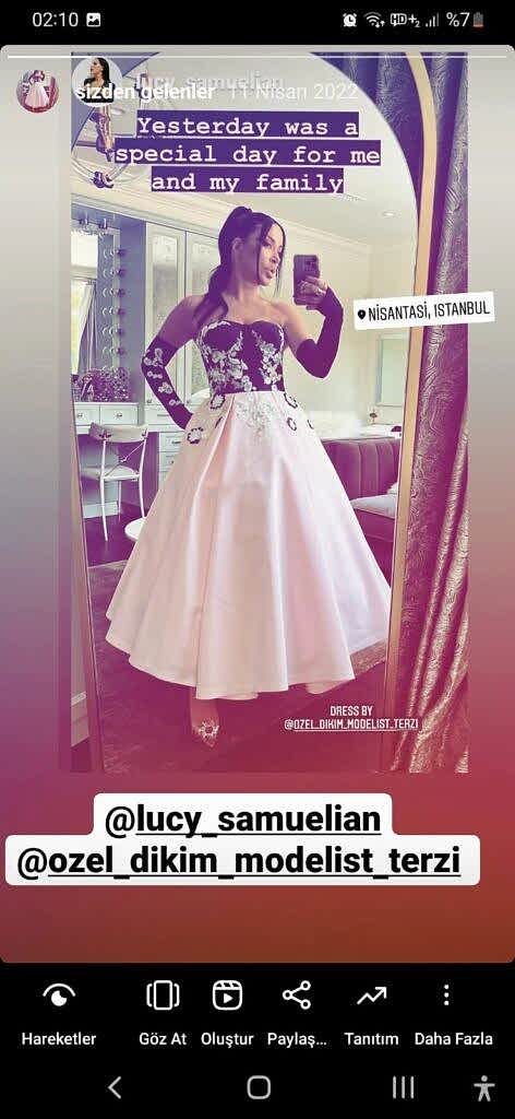 lucy samuel abiye elbise kişiye özel dikim özel günler